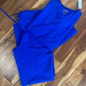 Royal Blue Scrub Set